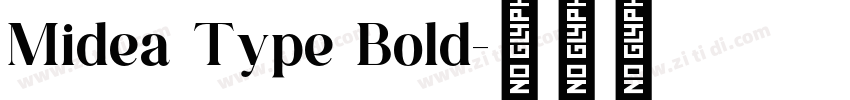 Midea Type Bold字体转换